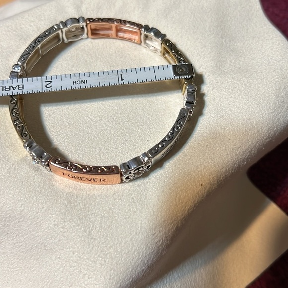 Friends Sisters Forever gold, silver and rose tone, rhinestones bracelet - Picture 6 of 7